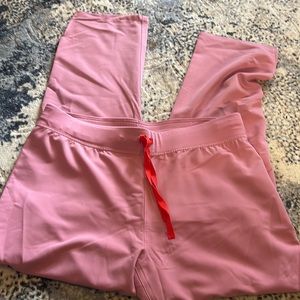 FIGS chalk pink Livingston scrub pant
